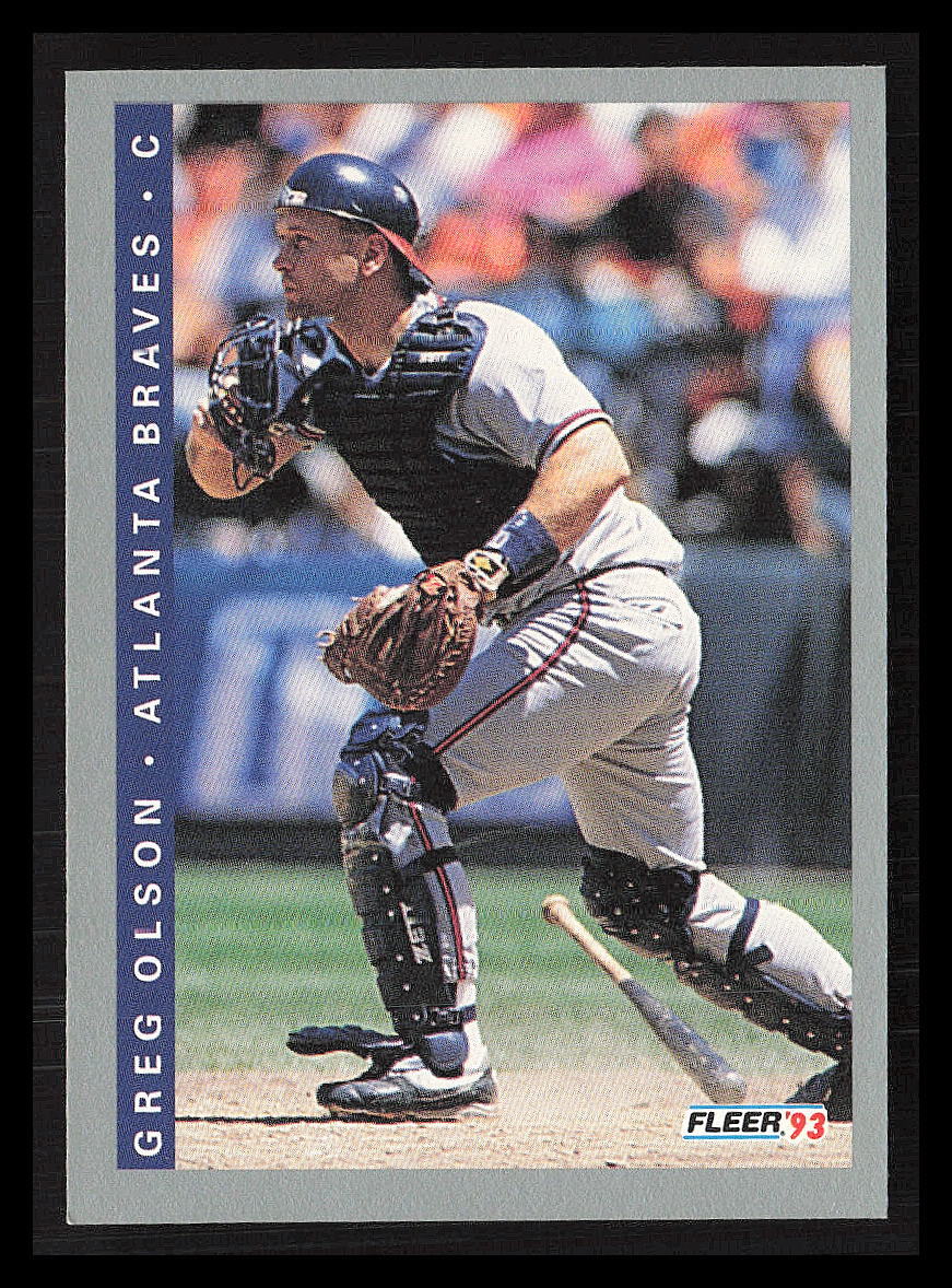 Greg Olson 1993  Fleer #11  Atlanta Braves