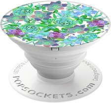 PopSockets Collapsible Grip  Stand for Phones and Tablets   Succulents