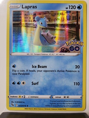 lapras pokemon go card value Lapras (023/078) [Pokémon GO] – Gamers Paradise main image 1