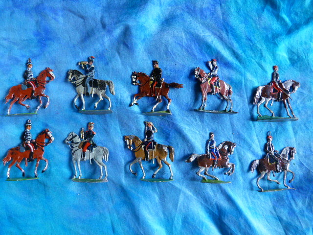 Plats d'étain - Zinnfiguren : Rare ensemble de 9 Dieux de l