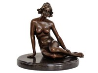 Bronzefigur Erotische Kunst Erotik Frau Akt Bronze Bronzeskulptur Antik-Stil