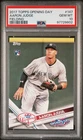 2017 Topps Opening Day Aaron Judge PSA 10🔥Yankees Fielding Rookie Card #147