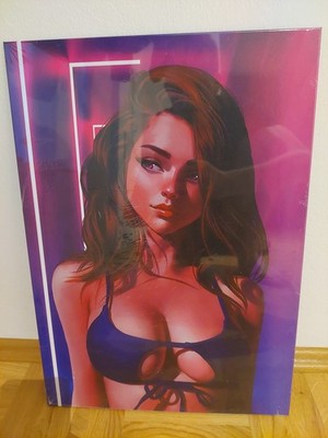 Displate Metal Poster Animegirl, Größe M, folienverschweißt
