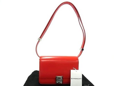 Givenchy 4G Leather One Shoulder Bag Women's Red FJ8209
