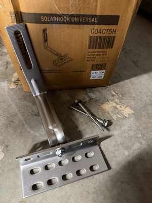 UNIRAC Tile Hook Roof Mount 004CT5H INCLUDES 2 LAGS (ALL Tile Solar hook)