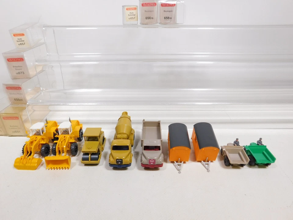 9x wiking H0 1:87 Model: Kipper/Cement Mixer Man + Loader etc Mint #DD969-0, 5 - Image 4 of 4