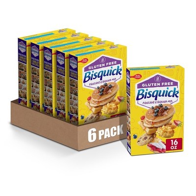 Betty Crocker Bisquick, Gluten Free 16 Ounce (Pack of 6), Original Version