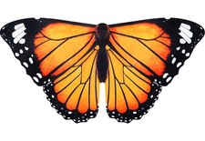 Monarch Butterfly-Wings for Kids Girls Princess Dress-Up Fairy Costume for Toddl
