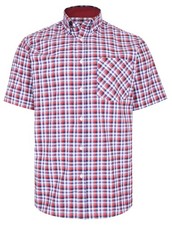 Kam KBS6214 Kbs Mens Big Size Check Shirt in 2XL-8XL