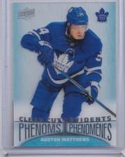 2018-19 Tim Hortons Clear Cut Phenoms Auston Matthews Toronto Maple Leafs #CC-15