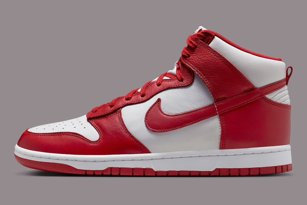 Nike Dunk High Red/White - огромный выбор по лучшим ценам | eBay