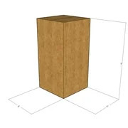 175 4x4x8 Kraft Brown Corrugated Shipping Boxes 32 ECT Single-Wall New