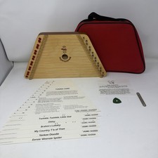 Vtg Nepenenoyka Lap Harp Musical Instrument W/Case  Sheet Music Beginners