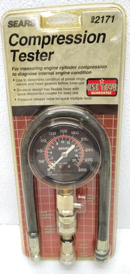 RARE VTG 1970'S CRAFTSMAN 92171 COMPRESSION TESTER NEW SEALED NOS (NO UPC CODE)