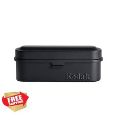 Kodak Steel 35mm FIlm Roll Case, Holds 5 Rolls All Black