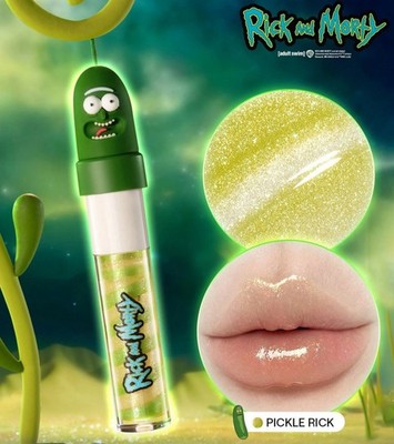 RICK AND MORTY Multiverse Swirl Moisture and Shine Lip Gloss ~ PICKLE RICK