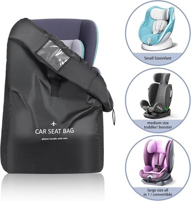 Baby Car Seat Travel Bag YSSHUI Flight Check Air Travel Nylon Universal Black