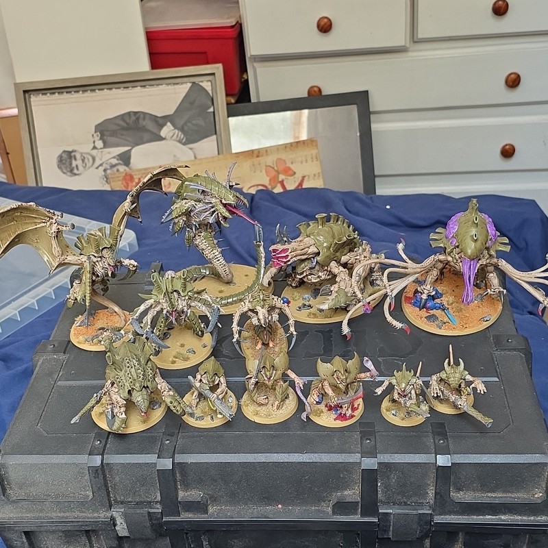 Games Workshop Warhammer 40K Tyranids Painted Mixed Lot Miniatures Army