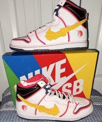 New Nike SB Dunk High RX-0 Unicorn White Gundam (DH7717-100) 12M/13.5W