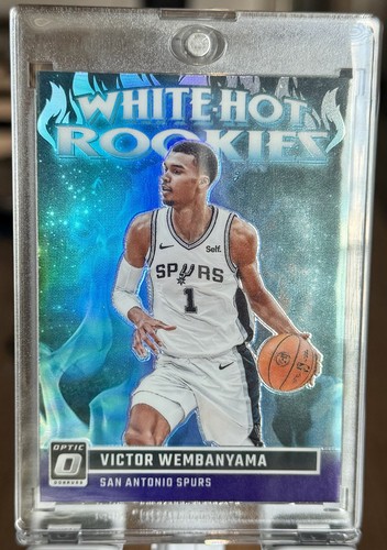 2023-24 Panini Optic - White Hot Rookies Victor Wembanyama #2 Purple Prizm
