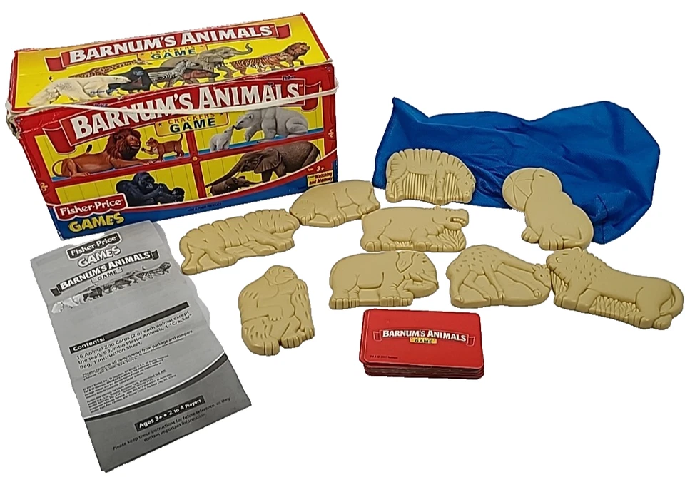 Fisher Price 2001 Barnum's Animals Crackers Game Matching & Memory COMPLETE - Image 3 of 4