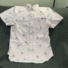 Chubbies Men's "The Parrot Party" Performance Friday Short Sleeve Shirt M