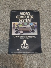 Vintage 1978 Atari Model CX2600 Video Computer System Owners Manual
