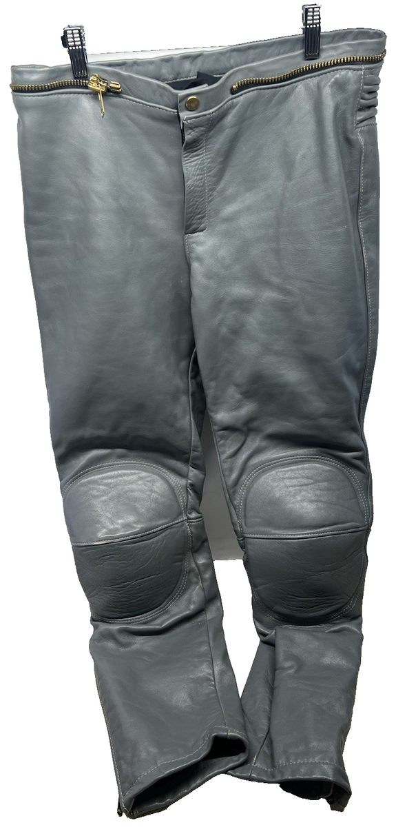 Vanson Leather Riding Pants Gray Men's 32x29 | eBay
