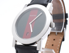 Gucci 5200M.1 Sherry Line Dial 35mm Day Date Quartz 3atm Men's Watch JAPAN