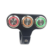 7/8" Motorcycle Switches Handlebar Mount Switch for Headlight Fog Light ON Off
