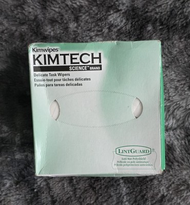 KIMTECH Kimwipes Disposable Cloth Delicate Task Wipers Lint Free (286 Wipes)