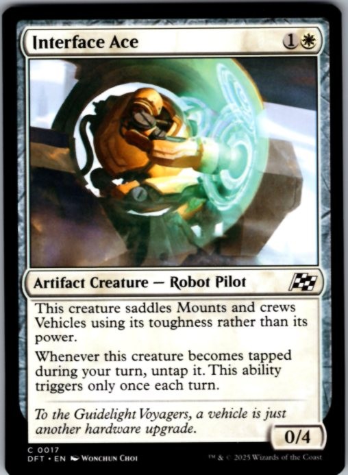 Interface Ace 17 Common Aetherdrift Magic: The Gathering Lightly Played