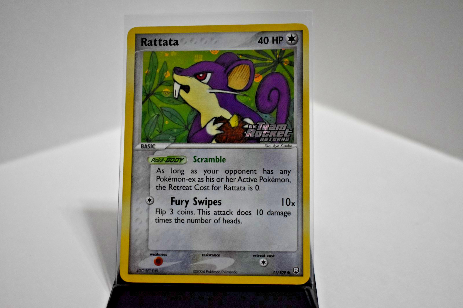 Pokémon TCG - Rattata 71/109 Team Rocket Returns Reverse Holo - NM