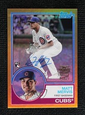 2023 Topps Archives 1983 Fan Favorite Gold Foil 31/50 Matt Mervis Auto 00em