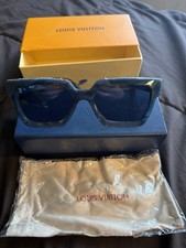 Louis Vuitton Millionaire M96006WN Sunglasses Blue Crystal Frame w/ Box
