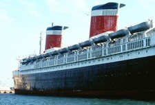United States Lines "United State" Close Up View Seen From Tug - 8x10 Print