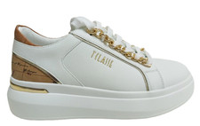 ALVIERO MARTINI 1 CLASSE AI Womens Geo scarpe sneaker donna pelle zeppa stringhe
