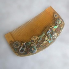 Japanese Traditional Vintage Comb Kushi, Kanzashi, Semi-Antique, Hair Ornament
