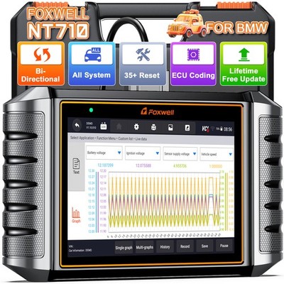 Foxwell NT710 for BMW Bidirectional OBD2 Diagnostic Scanner ECU Coding Oil Reset