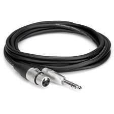Hosa Technology 5' REAN XLR3F to 1/4" TRS 2x 24 AWG Pro Balanced Interconnect Au