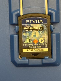 PS Vita Disney Epic Mickey 2 The Power of Two Physical Cart Version REGION FREE