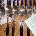Vintage  Bronze & Rosewood Flatware Thailand Place Settings   Total Pieces 59 — photo 4