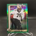 2025 Topps Chrome Football Football Leather Green Refractor Taliese Fuaga #219