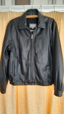 Vintage Wilsons Leather Jacket M Removable Lining Black Mens #rail