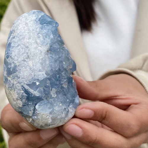365G Natural Blue Crystal Cave Specimen Lucky Stone healing - Bild 13 von 13