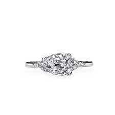 1.50 CT Pear Cut D Color Moissanite Women Solitaire Ring 925 Sterling Silver