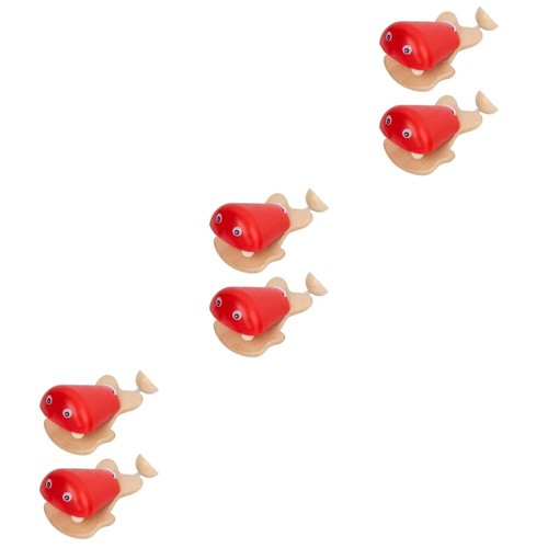 3 PCS Hölzernen Kleinen Fischringbrett Kleinkind Schlaginstrumente Für Kinder