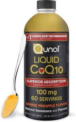 Qunol Liquid CoQ10 100mg, Superior Absorption Natural 60 Servings (Pack of 1)