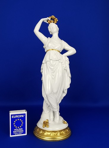 SANDIZELL HÖFFNER & CO. Grazie mit Kranz 28cm Porzellanfigur nach Antonio Canova - Bild 2 von 15