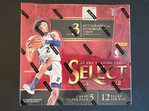 2021-22 panini select basketball hobby box sealed